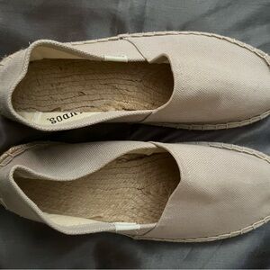 Beige Canvas Espadrilles